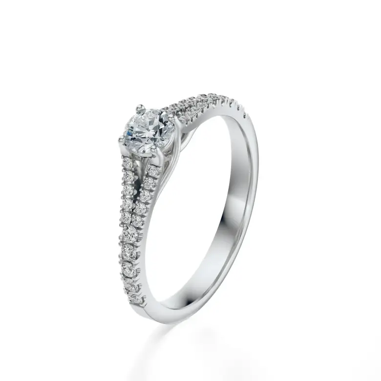 Pierścionek białe złoto z diamentami AJPZ_128